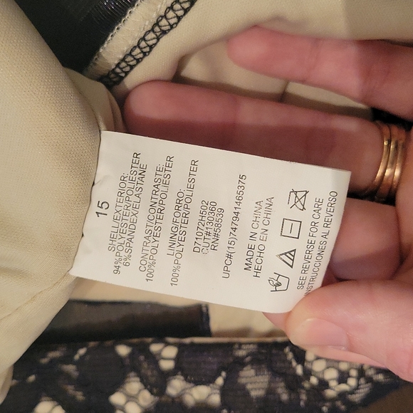 Black Formal Lace Mini Dress - Picture 17 of 17